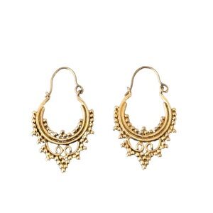 Brass Gold Tone Earrings